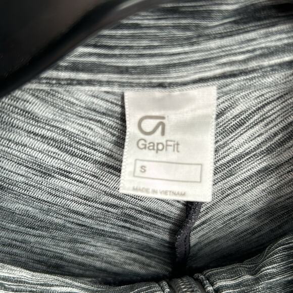 Gap Women's Gray & White Full Zip Active Wear Jacket 2 Zip Pockets Size Small - Picture 4 of 13